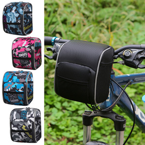 Sac de guidon de vélo Qt multicolore camouflage avec poche pour téléphone pour vélo de montagne, utilisation en extérieur - Product Image 3