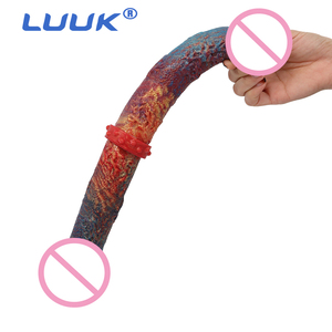 LUUK 38 CM giocattoli da donna Super lunghi <span class=keywords><strong>sesso</strong></span> dildo <span class=keywords><strong>a</strong></span> due estremità la dimensione perfetta si sente segreta per gli uomini lesbici - Product Image 1