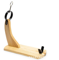 Support de cuisine en bois à un seul niveau, portable et robuste, pour le séchage et la découpe des saucisses, et la présentation des aliments