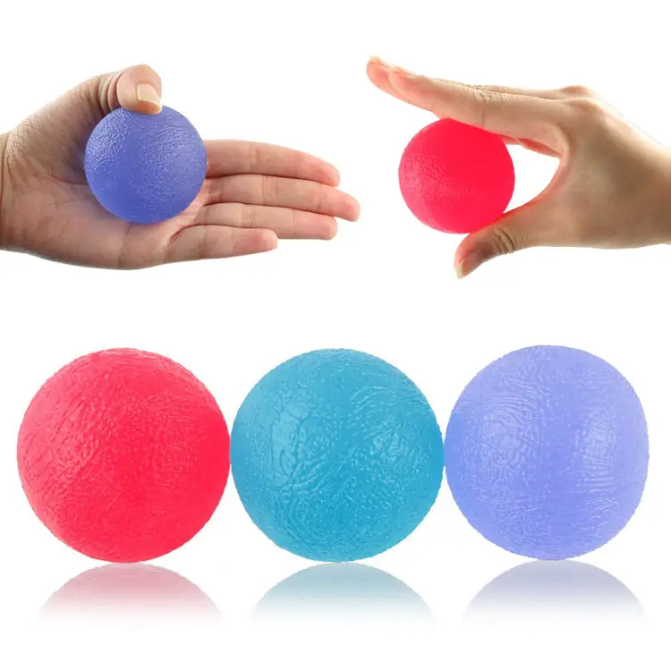Bola de aperto de silicone para apertar o estresse, fitness tpr