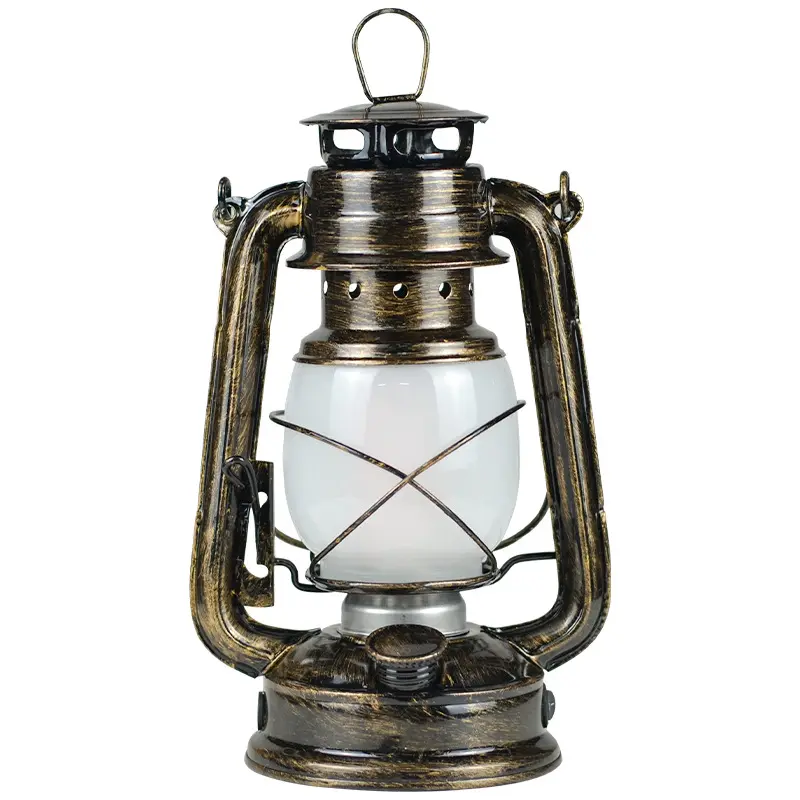 Retro outdoor camping light charging led portable kerosene lantern for camping tent courtyard