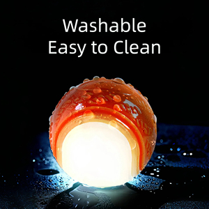 Groothandel Interactieve Stoere Gloeiende Lichte Hond Kauw Speelgoed Piepende Waterdichte Tandstructuur <span class=keywords><strong>Glow</strong></span> <span class=keywords><strong>In</strong></span> <span class=keywords><strong>Dark</strong></span> Tennisbal Drijvend Spel - Product Image 5