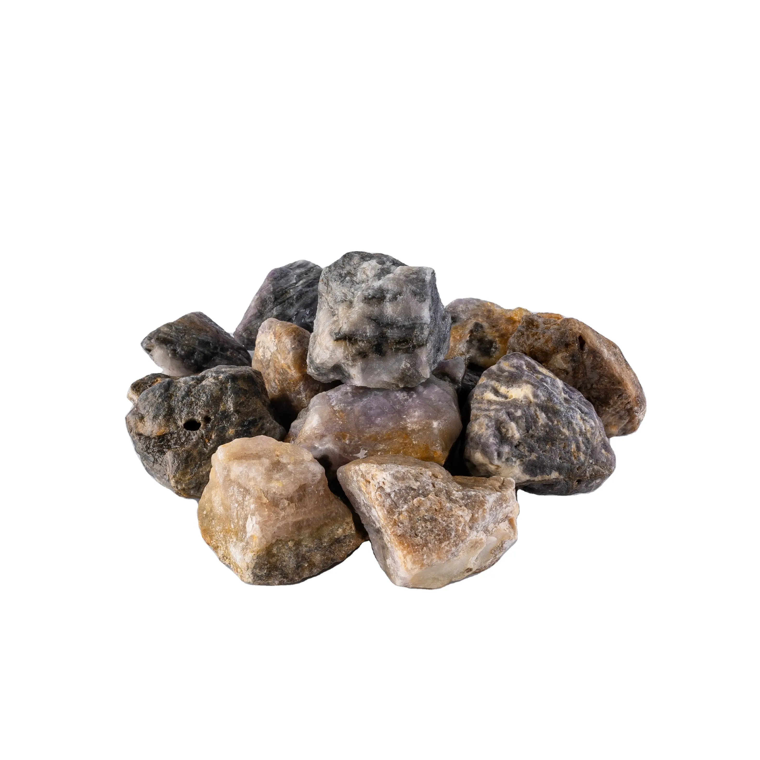 Внутренний монгольский необработанный камень с красивым цветом флюорит грубый камень