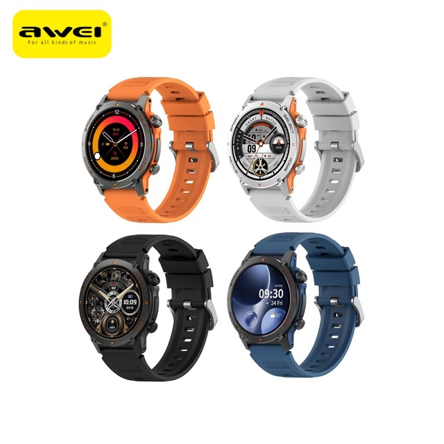 AWEI H52 Smartwatch 2026 Connect IP68 Sleep Tracker Heart Rate BT Call Fitness Tracker AMOLED Smart Watch