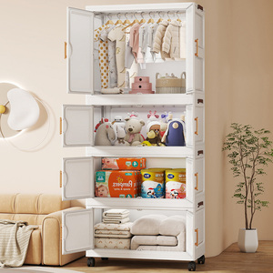 <span class=keywords><strong>Armadio</strong></span> Pieghevole a Cartoni Animati <span class=keywords><strong>per</strong></span> Camera dei Bambini, Organizzatore <span class=keywords><strong>per</strong></span> Vestiti e Giocattoli, Guardaroba Richiudibile <span class=keywords><strong>per</strong></span> Bambini - Product Image 2