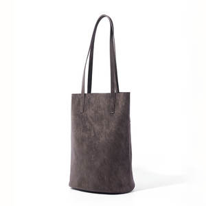 Quality Fashionable Large Capacity Women's Tote Bags Retro Female Vintage Genuine Leather Bucket Shoulder <b>Handbags</b> - Product Image 2