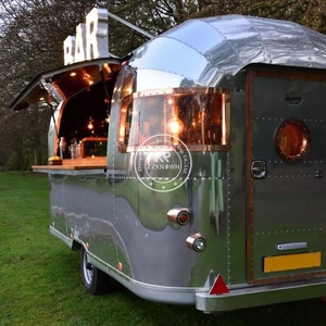Camion de vente ambulante en acier inoxydable 2025, camion de vente de nourriture vintage, kiosque de vente de nourriture, café, gâteaux, voiture de vente - Product Image 2