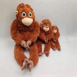 Оптовая продажа с фабрики: плюшевые игрушки-обезьяны красного цвета, мягкие игрушки-обезьяны 40 см и 66 см для детей - Product Image 5