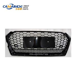 กระจังหน้าพลาสติกดัดแปลง Camaimde สำหรับรถยนต์ Audi A5 S5 RS5 Q5 RSQ5 รุ่นต่างๆ - ชิ้นส่วนดัดแปลง/อัพเกรด กระจังหน้า A5 กรอบสีนิกเกิลเพิร์ล - Product Image 3