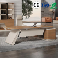 Nouveau bureau minimaliste pour cadres, table de travail exécutive, armoire de rangement silencieuse, tiroir avec serrure à code, bureau durable pour les dirigeants d'entreprise