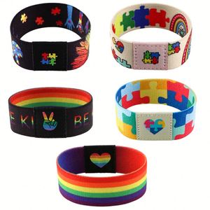 Reusable <b>Elastic</b> Fabric <b>Bracelets</b> NFC Wristbands Strap/Stretch Woven RFID Wristband/<b>Elastic</b> Wristband - Product Image 1