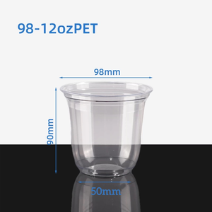 Bicchieri a U Personalizzati di Alta Qualità 98mm 12oz 16oz 24oz Bicchiere in Plastica Diametro 90mm Tazza per Matcha con Coperchio per Bevande - Product Image 3