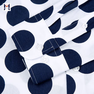 Cổ Điển Chấm Áo Sơ Mi Tùy Chỉnh Dài Tay Áo 100% Cotton Mỏng Phù Hợp Với Áo Sơ Mi Cho Người Đàn Ông Và Phụ Nữ - Product Image 4