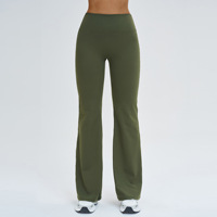 Leggings de yoga taille haute pour femme, couleur unie, longueur mollet, extensibles dans 4 directions, effet push-up, en Spandex/Nylon, légers et à séchage rapide