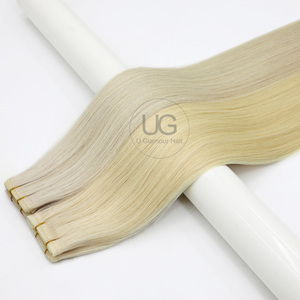 Extension per Capelli Genius Weft U Glamour <span class=keywords><strong>Hair</strong></span> Più Vendute 100% Capelli Umani Vergini Remy a Doppia Trama - Product Image 6