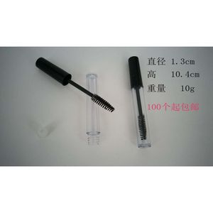 Lip Gloss <b>Tube</b> 0.8ml <b>Plastic</b> Transparent Round Black Cap Cosmetic Packaging Empty <b>Tube</b> For Lip Balm Liquid Lipstick - Product Image 4
