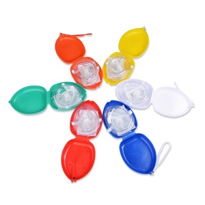 Ce & ISO13485 được phê duyệt konmed biểu tượng tùy chỉnh hỗ trợ thở phụ tùng <span class=keywords><strong>Kit</strong></span> với đầy màu sắc cứng nhựa trường hợp CPR mặt lá chắn - Product Image 1