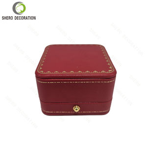 OEM Factory Custom Brand Red Leather Wholeset Jewelry <b>Box</b> Luxury Ring <b>Bracelet</b> Bangle Earrings Packaging Brand Jewelry <b>Box</b> - Product Image 3