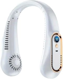 Ventilador de Cuello Recargable al por Mayor con Pantalla Digital, Cinco Velocidades, Portátil, Sin Aspas, para Uso en Coche en Verano - Product Image 3