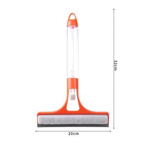 Wholesale 3-in-1 Silicone Plastic Eco-Friendly Window Cleaner Glass Squeegee Scraper <b>Spray</b> Bottle for Car Home Mirror Cleaning - Product Image 2