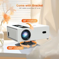Projecteur vidéo intelligent portable 4K WiFi sans fil pour cinéma maison et extérieur, avec système Android 11, LED, correction trapézoïdale et autofocus, de fabrication originale