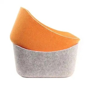 Felt <b>Storage</b> <b>Basket</b> Folded Closet <b>Storage</b> Bins Large Capacity Rectangular <b>Storage</b> Bin Hanger - Product Image 1