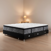 Matelas à ressorts ensachés Bonnell, design Euro Top, tissu double tricoté hypoallergénique moderne, en vente