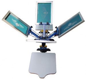 Trạm T-Shirt Màn hình máy in CE cung cấp Màn hình máy in bông băng mang hỗ trợ trực tuyến chất lượng cao 4 màu 4 - Product Image 1