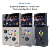 Nouveautés pour console de jeu portable vidéo 3,5 pouces Open Source R43 PRO Mini Retro Game Player 128 Go Batterie 4000 mAh