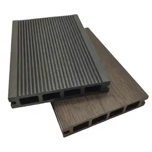 Engineered WPC Hollow Decking Outdoor Decorative WPC Flooring Eco-Friendly Composite Decking Embossing Board