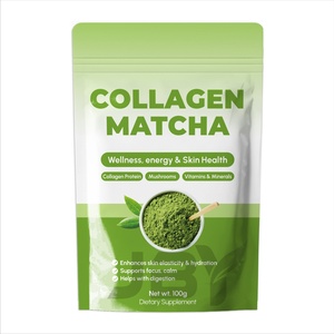 ผงคอลลาเจนมัทฉะออร์แกนิคธรรมชาติ JBY ผลิตภัณฑ์เสริมอาหารโปรตีนสำหรับผู้ใหญ่ ผู้ผลิต OEM ขายส่ง ปราศจากส่วนผสมจากสัตว์ - Product Image 1