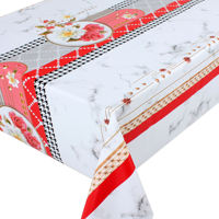 Nappe en PVC Imperméable et Anti-Taches à Motif Floral Gaufré, Rouleau de Nappe en PVC pour la Maison, la Salle à Manger et la Cuisine - Offre Spéciale