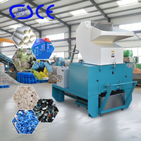 Broyeur industriel à moteur unique pour palettes en plastique, concasseur de pierres en plastique artificiel, broyeur de films et de morceaux pour recyclage énergétique