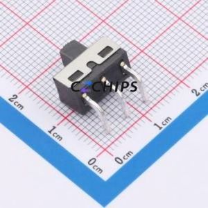 SS12D10G5-WJ Slide Switch Through hole Component (THT) Switch Single Pole Double Throw Rectangle Pin Header PC Pin 12.7mm - Product Image 2