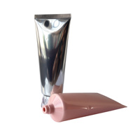 Tube à presser en plastique vert mat 50ml, pour crème cosmétique, impression à mat, offre spéciale, 100ml