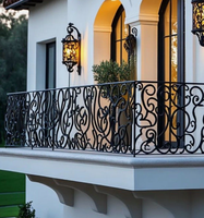Balustrades et rampes d'escalier en acier inoxydable 304 découpées au laser, design moderne et luxueux pour balcon extérieur