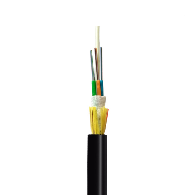 Span100m 200m 400m ADSS Fiber Cable 6 8 12 24 96 Core Outdoors Single Mode G657A2 Outdoor Aerial ADSS 48 Strand Optical Cable