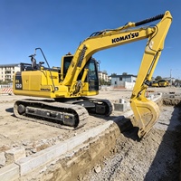 Excavadora de cadenas Komatsu PC120-8 de 12 toneladas, usada, original de Japón, de alta calidad para movimiento de tierras y construcción, con motor y bomba, pocas horas de trabajo.