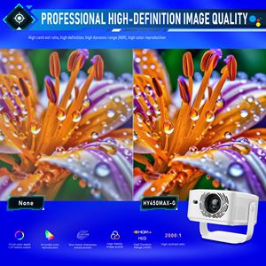 Hot selling <b>projector</b> 8K 1080P JUNUO Google Netflix certified 800Ansi lumens HY450Max Powerful Source Factory Home Theater - Product Image 4