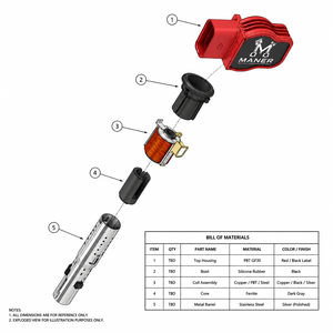 Bobina de encendido MANER 06E905115E para 2.0T TFSI Audi A4 S4 A5 A6L Q3 Q5 Q7 VW Passat B7 CC Golf GTI Scirocco Tiguan, repuesto automotriz - Product Image 5