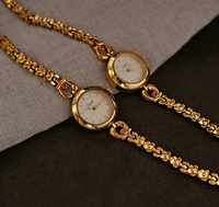 Nouvelle montre vintage pour femme avec cadran à petits points, montre à quartz de luxe légère, montre vintage rétro étanche pour femme