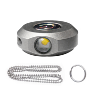 Mini Linterna LED Recargable, Herramienta de Iluminación, Linterna Portátil de Titanio para Bricolaje Industrial, Emergencias al Aire Libre, EDC