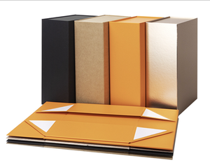 도매 의류 액세서리 선물 상자 소형 블랙 자석 접이식 포장 퍼 의류용 매트 라미네이션 - Product Image 5