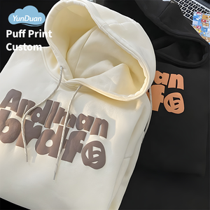 Hoodies de Fleece Pesado de 350gsm por Atacado com Logo Personalizado Impressão 3D Puff Tecido Grosso de Alta Qualidade - Product Image 2