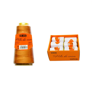 Filo da Cucito Ilan 28 Arancione Giallo, 2750 Metri, Confezione da 12 Pezzi - Product Image 1
