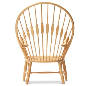 Morezhome populaire designer loisirs en bois massif chaise de <span class=keywords><strong>paon</strong></span> pour les salons - Product Image 3