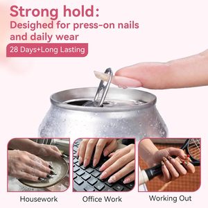 <b>Nail</b> Hot Sales 30g Press on <b>Nail</b> Gel Private Label <b>Nail</b> <b>Extension</b> Colors Glue Adhesive Gel Waterproof - Product Image 2