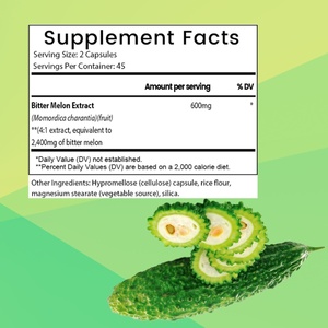 แคปซูลมะระ OEMODM เสริมสร้างระบบภูมิคุ้มกัน กระตุ้นการเผาผลาญ ช่วยระบบย่อยอาหาร อาหารเสริมเพื่อสุขภาพ มังสวิรัติ ปราศจาก GMO ปราศจากกลูเตน - Product Image 2