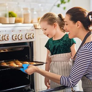 Gants de four en silicone, protège-plats en silicone, pinces de cuisine, échantillons gratuits en sachet OPP, protège-plats en silicone imprimés, 100 pièces - Product Image 5