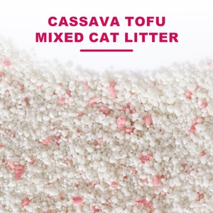 Litière pour chat en cassava et tofu biodégradable, écologique, à agglomération rapide, échantillons gratuits, remises en gros, usine ODM - Product Image 1